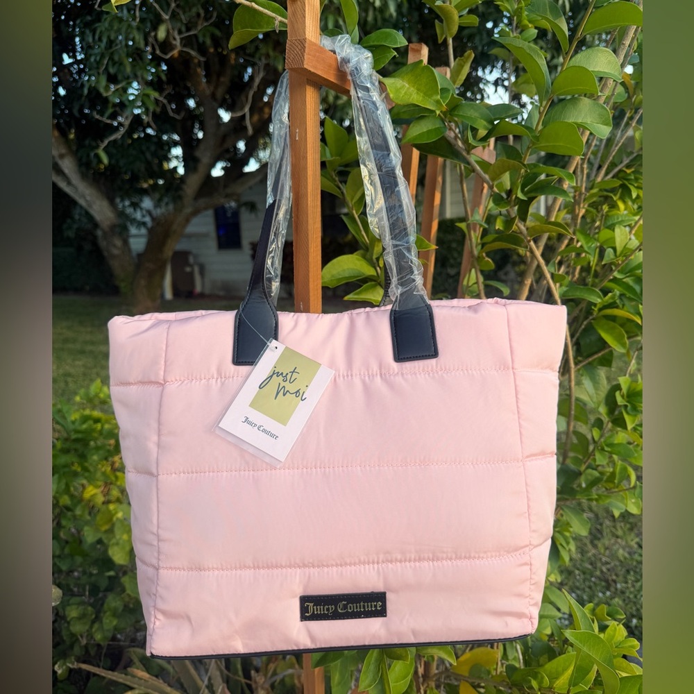 JUICY COUTURE Light Pink Quilted Tote